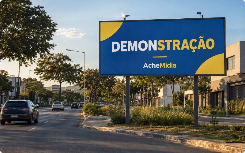 Imagem fictícia de OOH